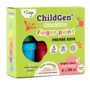 Set de 6 Botes de Pintura de Dedos
